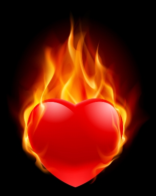 flaming heart